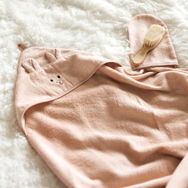 BABYONO Osuška bambusová Super Soft Pink 100×100 cm