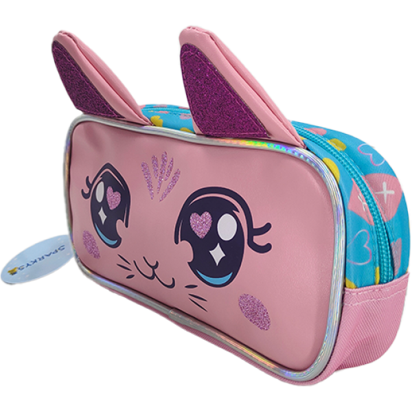 Penál Růžová Kočka 22,5 cm