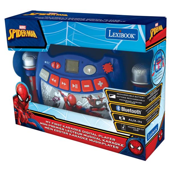 Lexibook Karaoke digitální přehrávač svítící Spider-Man
