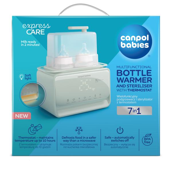 CANPOL BABIES Ohřívač a sterilizátor kojeneckých lahví elektrický double 7v1 (obrázek 9)