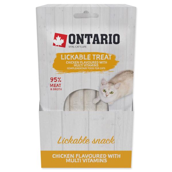 Ontario pochoutka lízací kuřecí s multivitamínem 5x14g (obrázek 9)