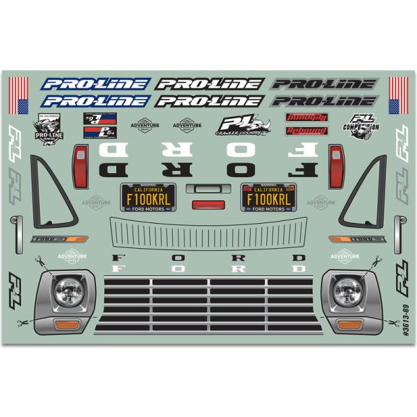 Pro-Line karosérie 1:10 1967 Ford F-100 nenabarvená (rozvor 313mm) (obrázek 9)