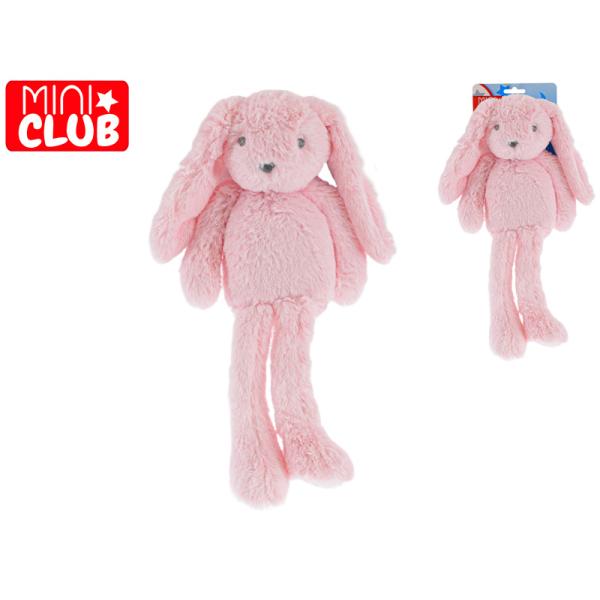 Mini Club zajíček plyšový růžový 30cm dlouhé nohy