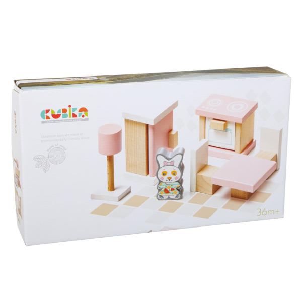 Cubik 13975 Kuchyňka - dřevěný nábytek pro panenky (obrázek 3)