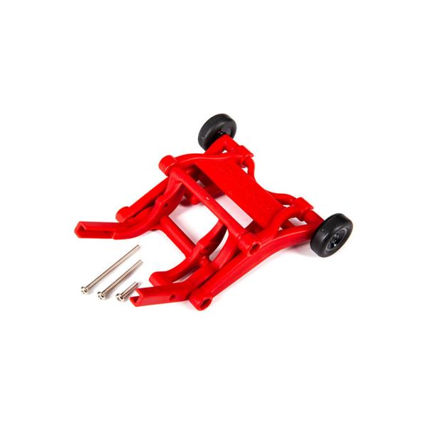 Traxxas sada oporných koliesok (wheelie) červená