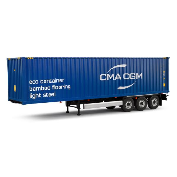 1:24 CONTAINER TRAILER BLU 2024 - SOLIDO - S2400507