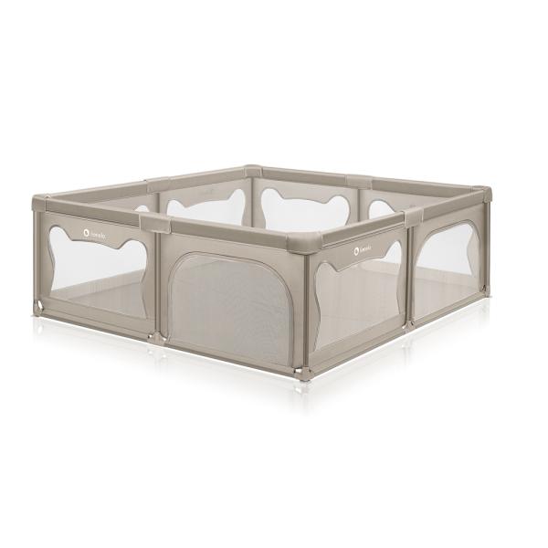 LIONELO Ohrádka pro děti Willow XL Beige Sand 187 x 207 cm