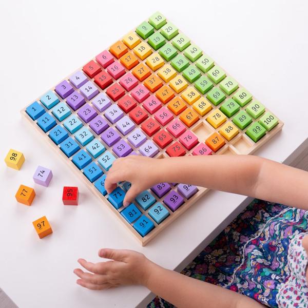 Bigjigs Toys Dřevěný zásobník na čísla (obrázek 3)