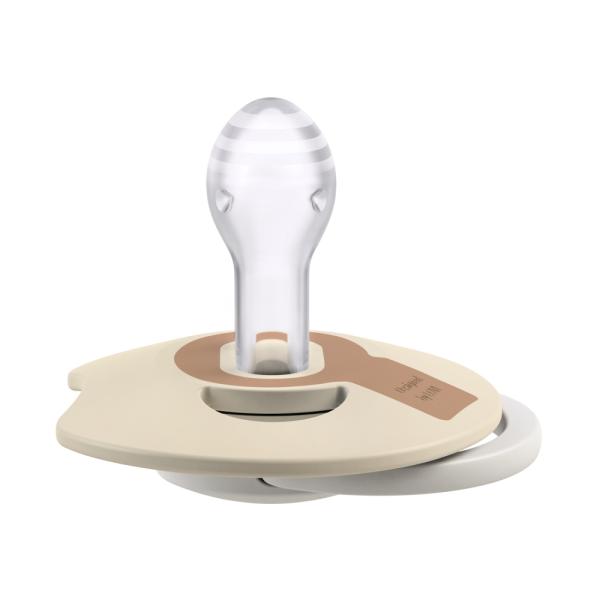 LOVI Dudlík svítící silikonový dynamický Prime 6-18m 2ks Ivory/Blush