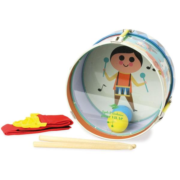 Vilac Tamburo In Metallo Per Bambini-image