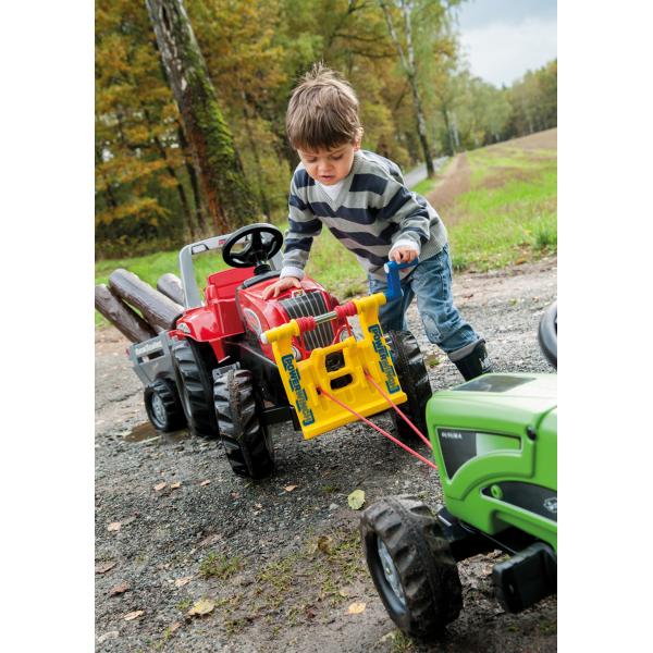 Rollytoys Šlapací traktor Rolly Junior RT s vlečkou červeno-šedý (obrázek 3)