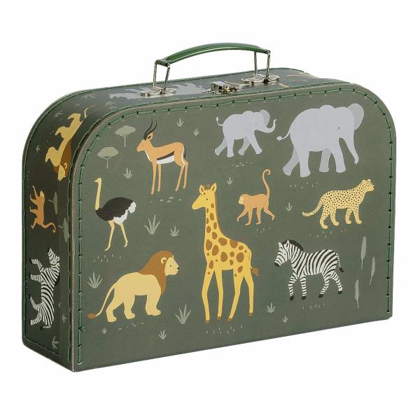 A Little Lovely Company – sada dvou kartonových kufříků – zvířata ze savany