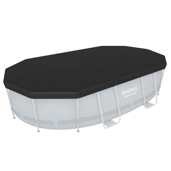 Bestway 58425 Krycí plachta oválná 427 x 250 cm, černá