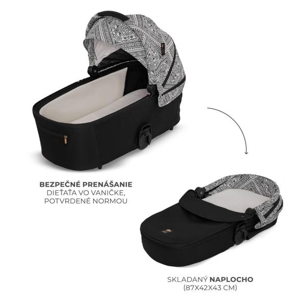KINDERKRAFT Kočárek kombinovaný Nea 2 2v1 Lunar Black Bizuu (obrázek 3)