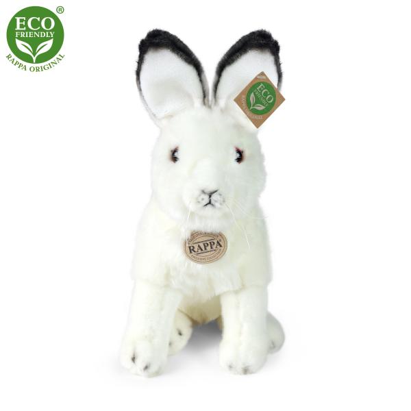 Plyšový zajac polárny sediaci 30 cm ECO-FRIENDLY