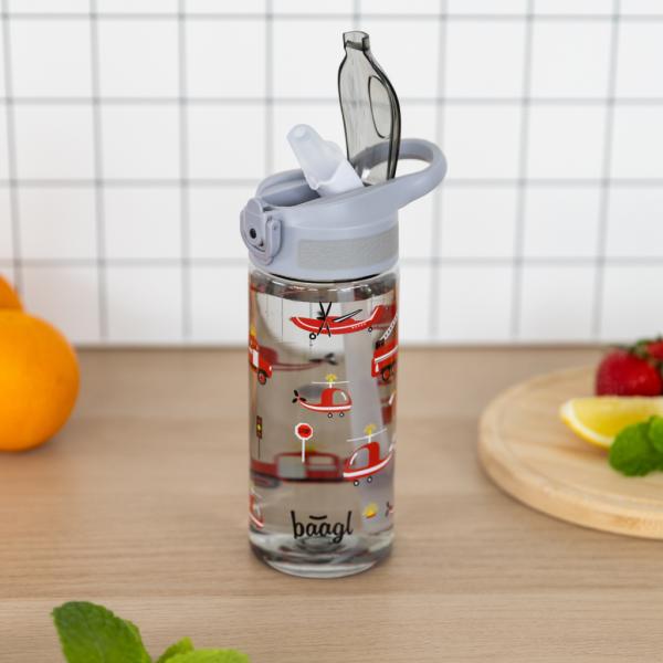 BAAGL Tritanová láhev na nápoje se slámkou Záchranáři, 500 ml (obrázek 6)
