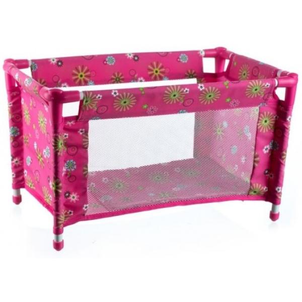 Postieľka pre bábiky kov/plast v taške rozkladacia rozmer 53x32x32cm