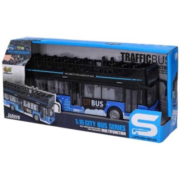 Autobus dvoupatrový vyhlídkový s efekty 28 cm