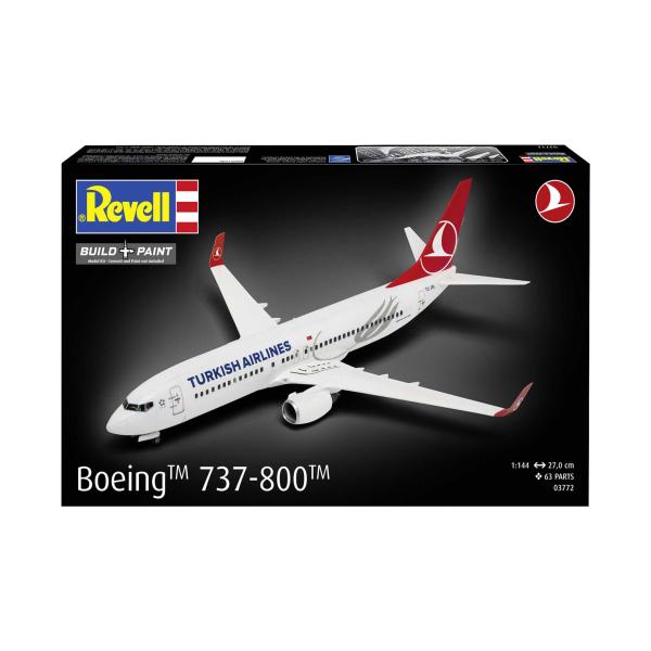 Plastic ModelKit letadlo 03772 - Boeing 737-800 "Turkish Airlines" (1:144) (obrázek 7)