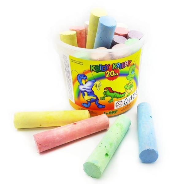 Křídy barevné 20ks