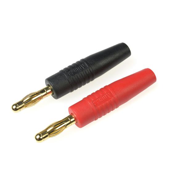 Bananas dorados 4.0mm rojo + negro (1 set)