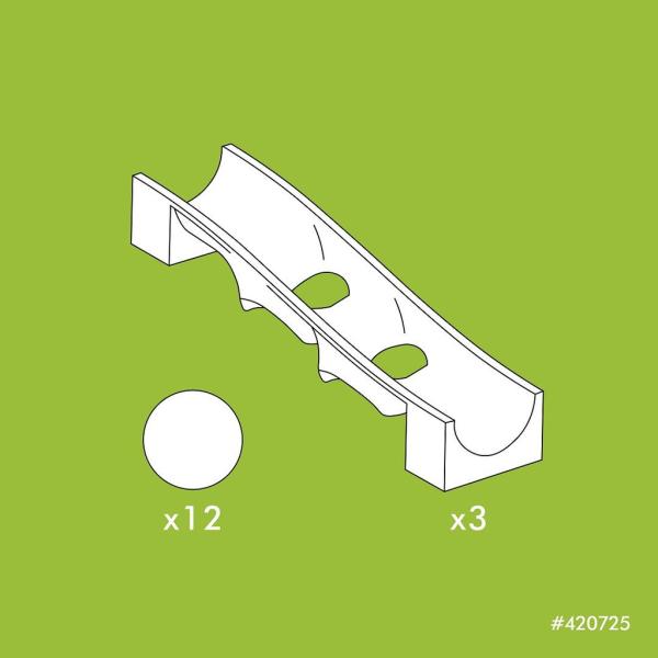 HUBELINO Kuličková dráha – rozšíření 15 ks, Past na kuličky