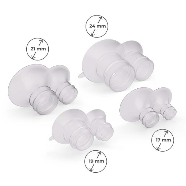 KINDERKRAFT Odsávačka mateřského mléka Double Hands-free Gentle Flow Pink (obrázek 6)