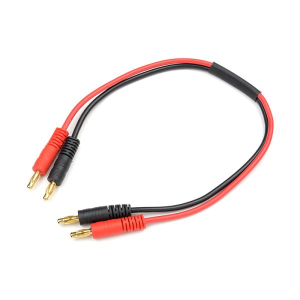 Nabíjací kábel - banániky 14AWG 30cm