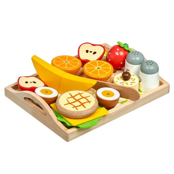 Lucy & Leo 222 Snídaně na podnose – dřevěná herní sada s magnety