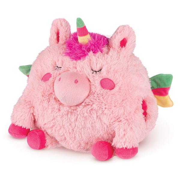 Cozy Noxxiez Morbido Peluche Scaldamani Per Bambini, Animali Di Peluche, Cuscino Come Morbido Cuscino Termico, Peluche Per Letto, Auto E Casa (Unicorno)-image