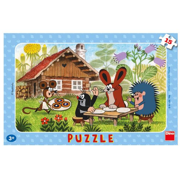 Dino KRTEK NA NÁVŠTĚVĚ 15 deskové Puzzle