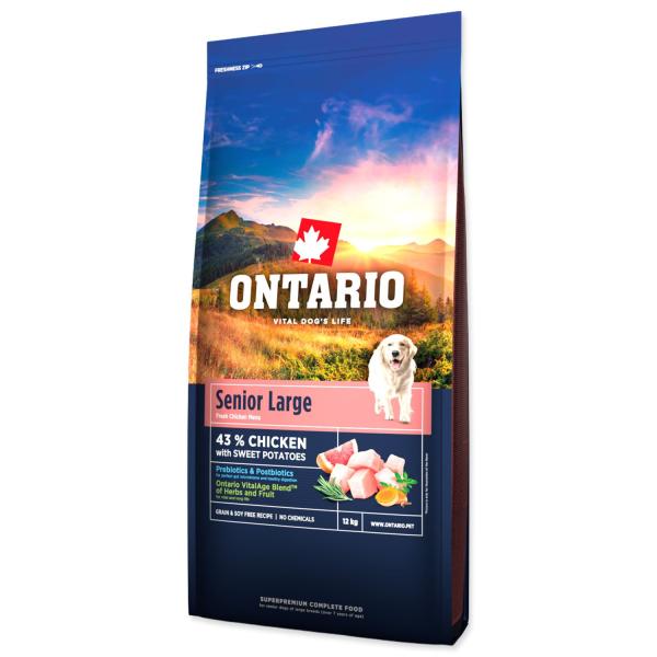 Krmivo Ontario Senior Large Chicken & Sweet Potatoes 12kg (obrázek 7)