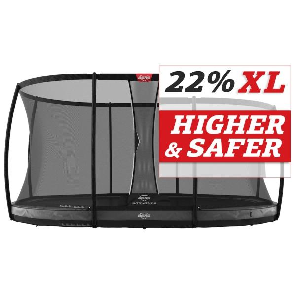 BERG Grand Elite InGround 520 Grey + ochranná sieť Deluxe DLX XL