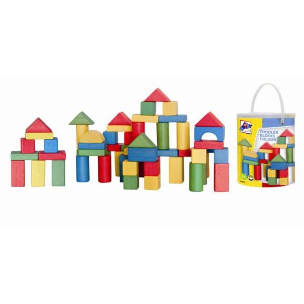 Woody Stavebnica Kocky 100dielov