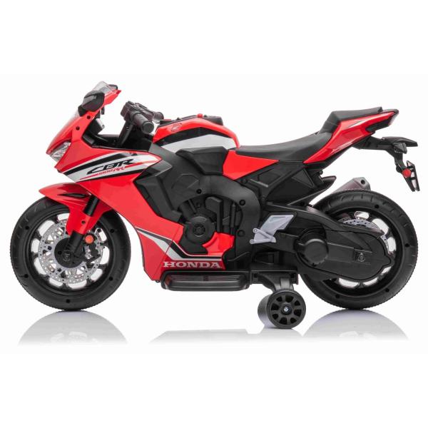 Elektrická Motorka HONDA CBR 1000RR, Licencované, 12V baterie, Plastová kola, červená (obrázek 4)