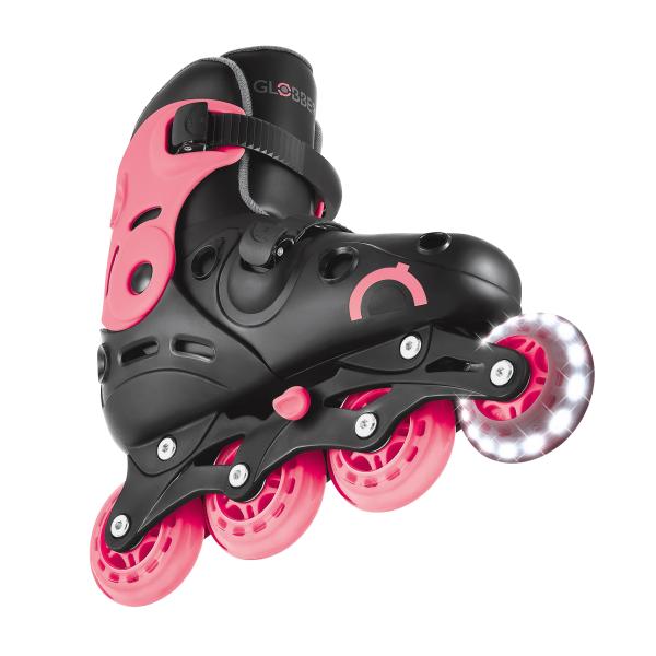 Globber Nastavitelné inline brusle 34-37 Black-Coral Pink
