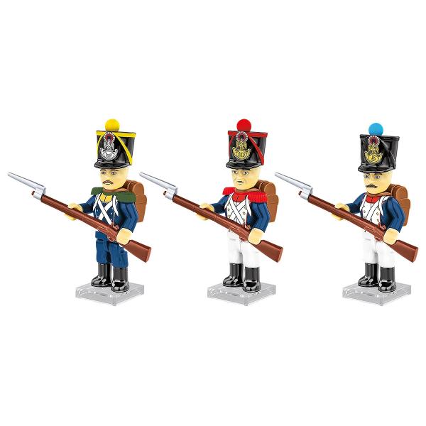 Cobi 20090 Napoleon – Francouzští vojáci, 3 figurky s doplňky, 41k
