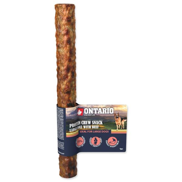 Pochutnávka Ontario Protein hovädzie, žuvacia rolka veľká 25,4 cm, Veľká