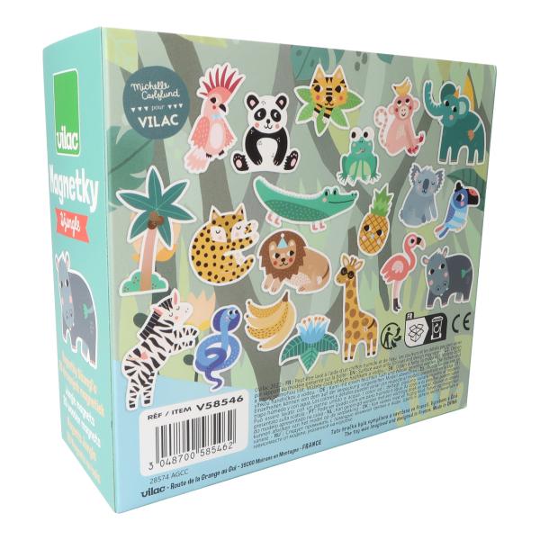 Vilac Dřevěné magnetky džungle (obrázek 5)