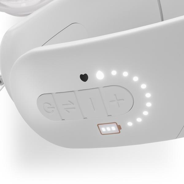 KINDERKRAFT Odsávačka mateřského mléka s funkcí ohřevu krku Double Hands-free Gentlenes (obrázek 7)