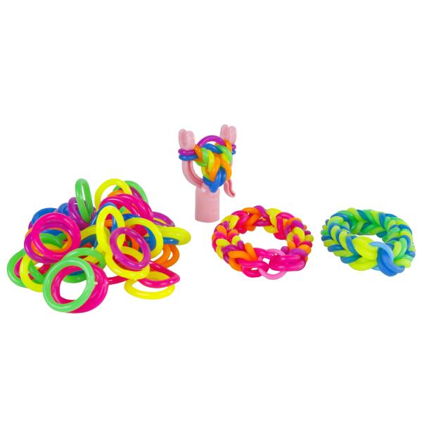 Nyní na pletení náramků z mega gumových pásek 72 ks