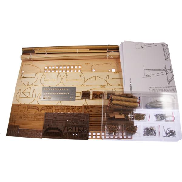 MAMOLI Rattlesnake 1779 1:64 kit (obrázek 9)