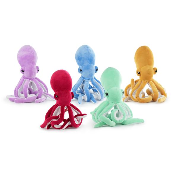 Červená plyšová hračka chobotnice 45cm