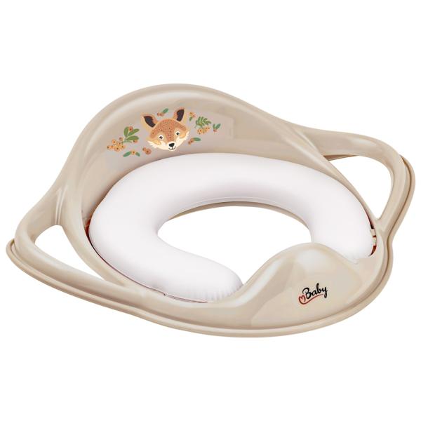 Maltex Redukce na WC s úchyty měkká The Nature Buddies Liška - Beige