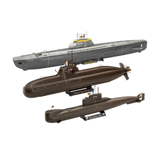 Plastic ModelKit ponorky 05186 - 70 Years Bundeswehr:Wilhelm Bauer,Type 206A,Class2 (1:144 (obrázek 3)