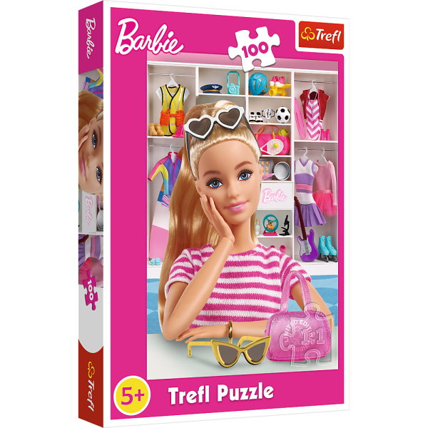Trefl Puzzle 100 dielikov - Zoznámte sa s Barbie / Mattel, Barbie
