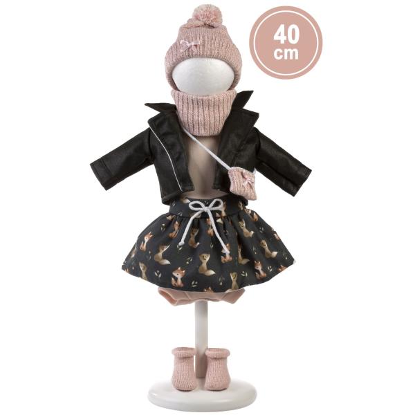 Llorens 540C CARLA – realistická panenka s měkkým látkovým tělem – 40 cm