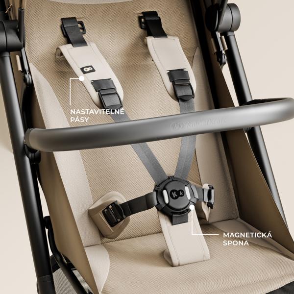 KINDERKRAFT SELECT Kočárek sportovní Pilot 2 Beige (obrázek 7)