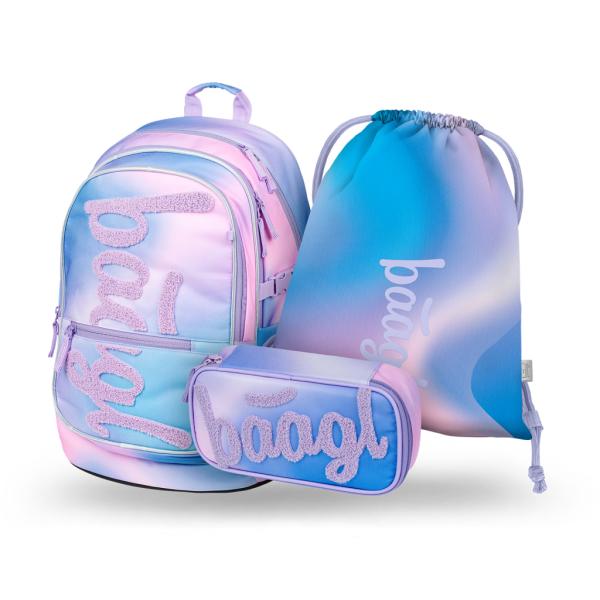 BAAGL SADA 3 Core Sky: batoh, peračník, vrecko