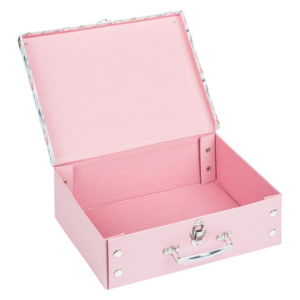 Skládací školní kufr s motivem jezevce a kováním.